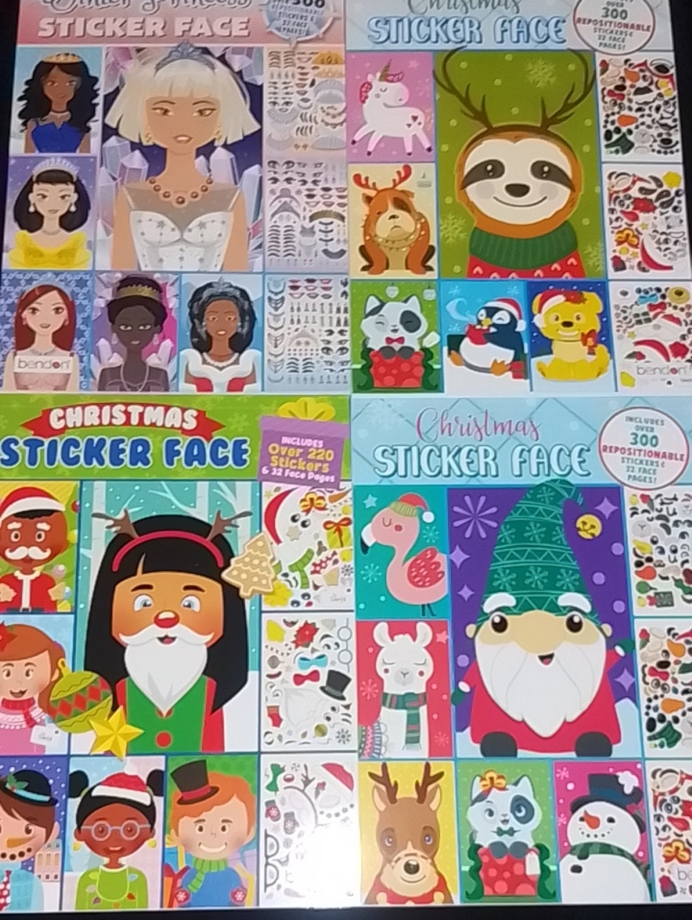 Christmas Sticker Face Activity Bulk Of 4